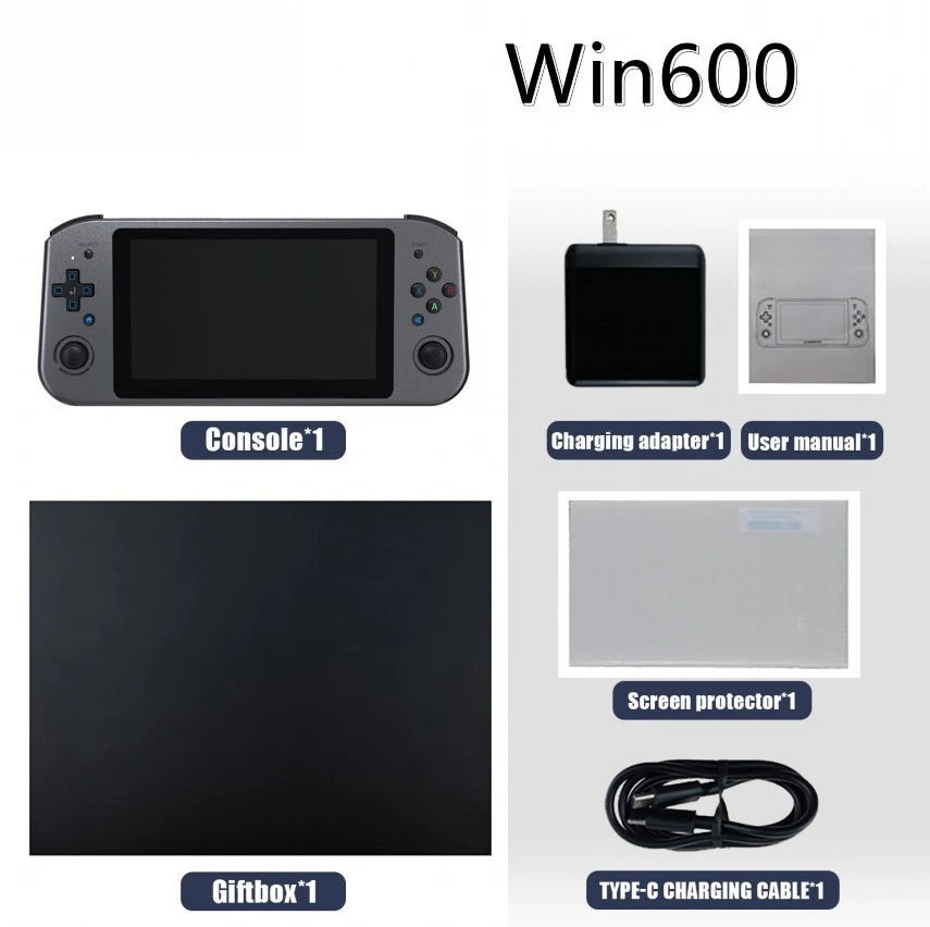 Win600 retro pc handheld game console win10 Android Steam miniature computer