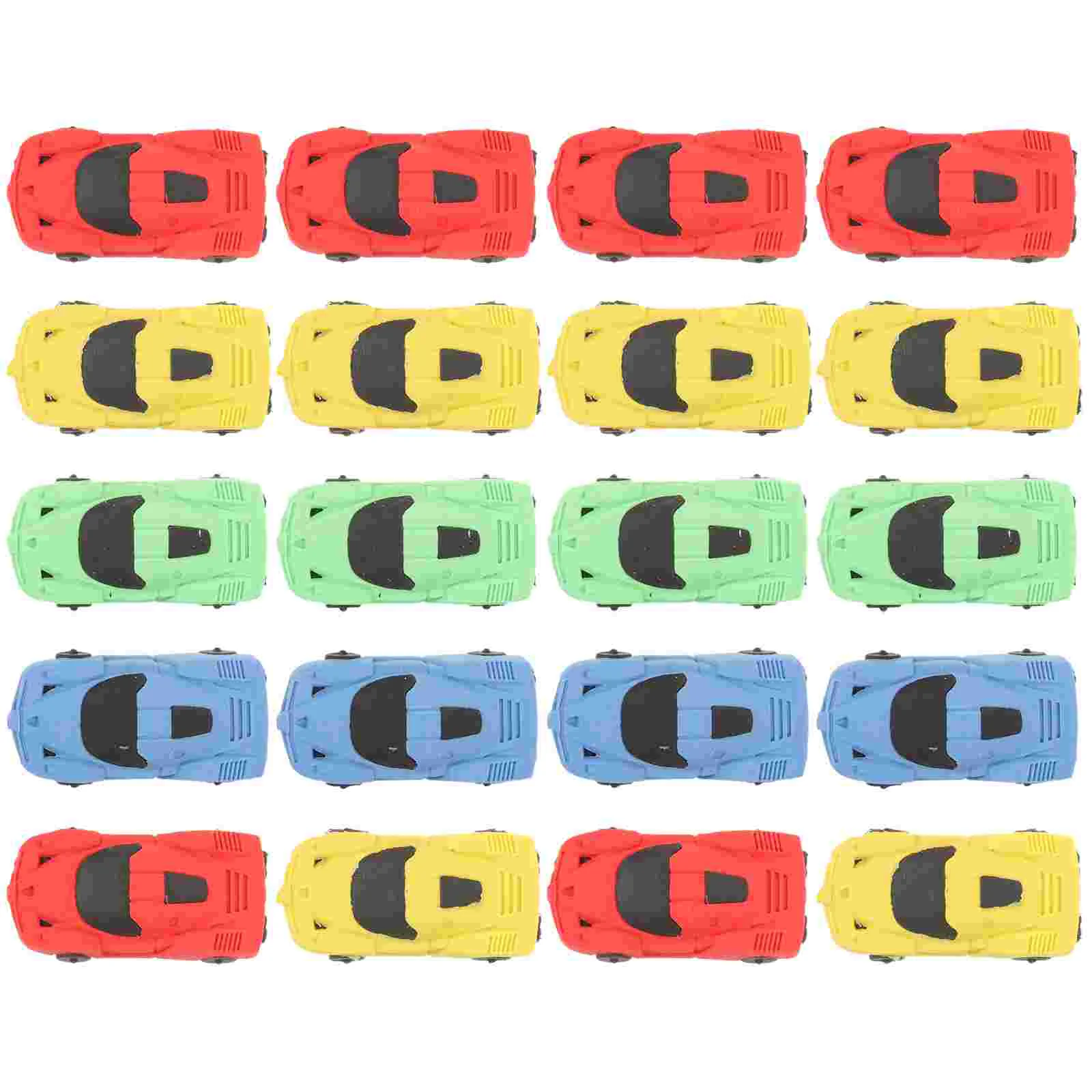 

20 Pcs Racing Eraser Pencil Animal Erasers Girl Car Shaped Eco- Students Stationery Child for Kids