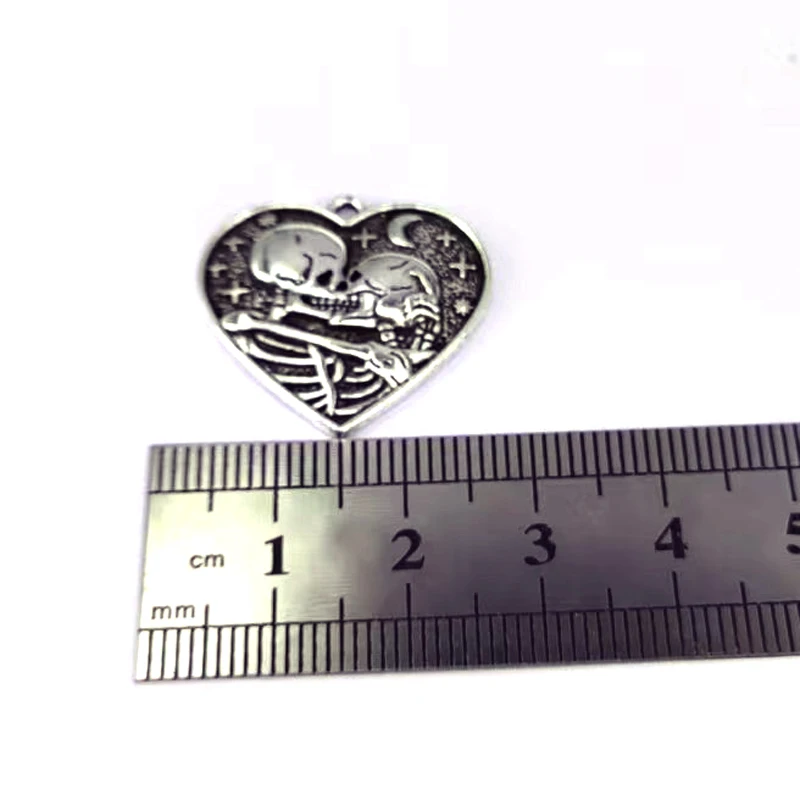 5pcs Heart Star Moon Skeleton Couple pendant charm for DIY