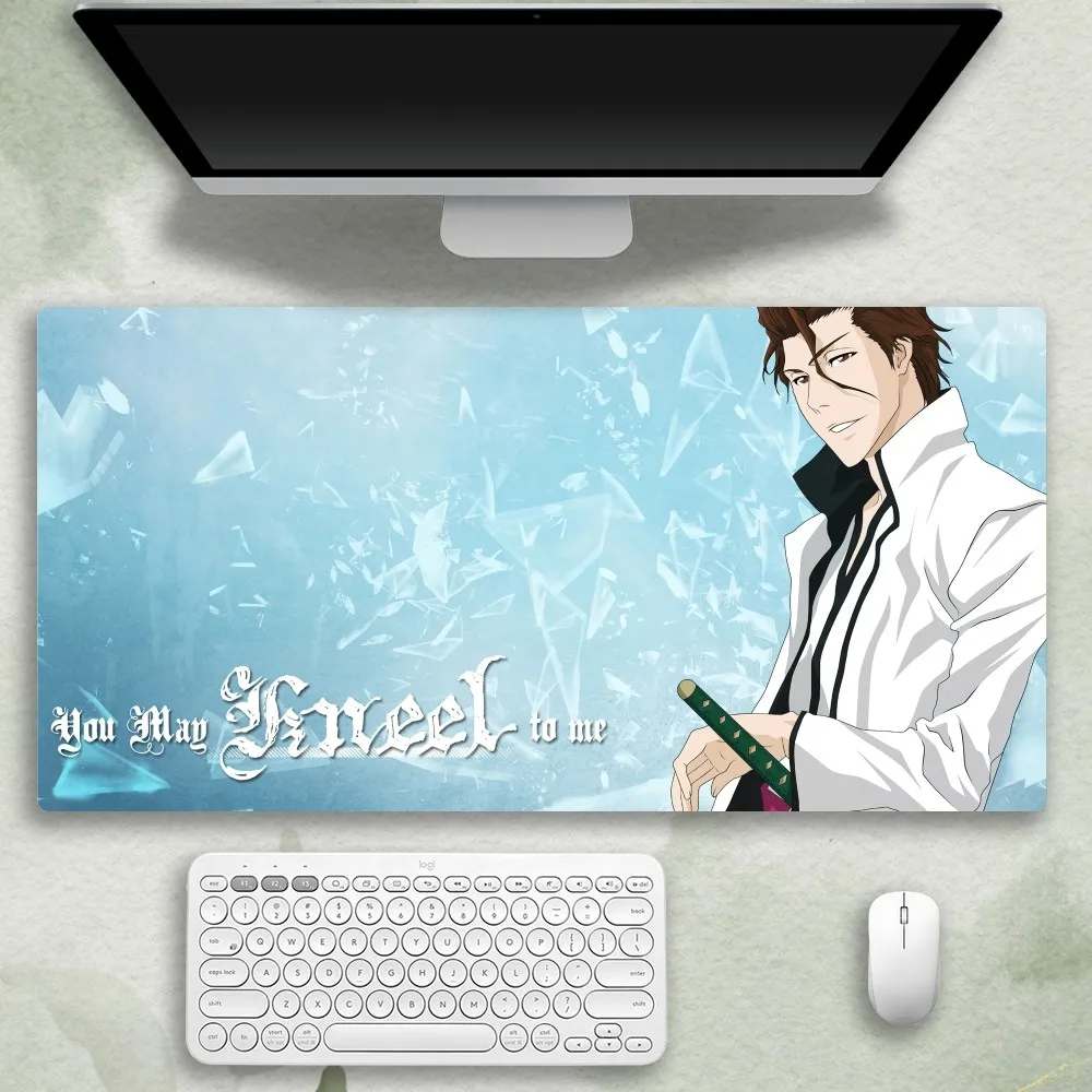 Sosuke Aizen Bleach Anime Mouse Pad For Office Accessories Deskmat Mousepad Gamer Desk Mat Gaming Mats Mause Pads Pc