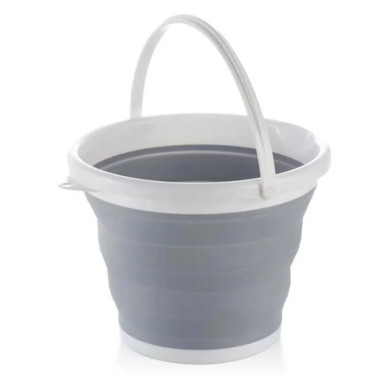 10/3L Collapsible Bucket Portable Folding Bucket Silicon Car Washing Bucket Outdoor Fishing Travel Camp Bucket Household Storage