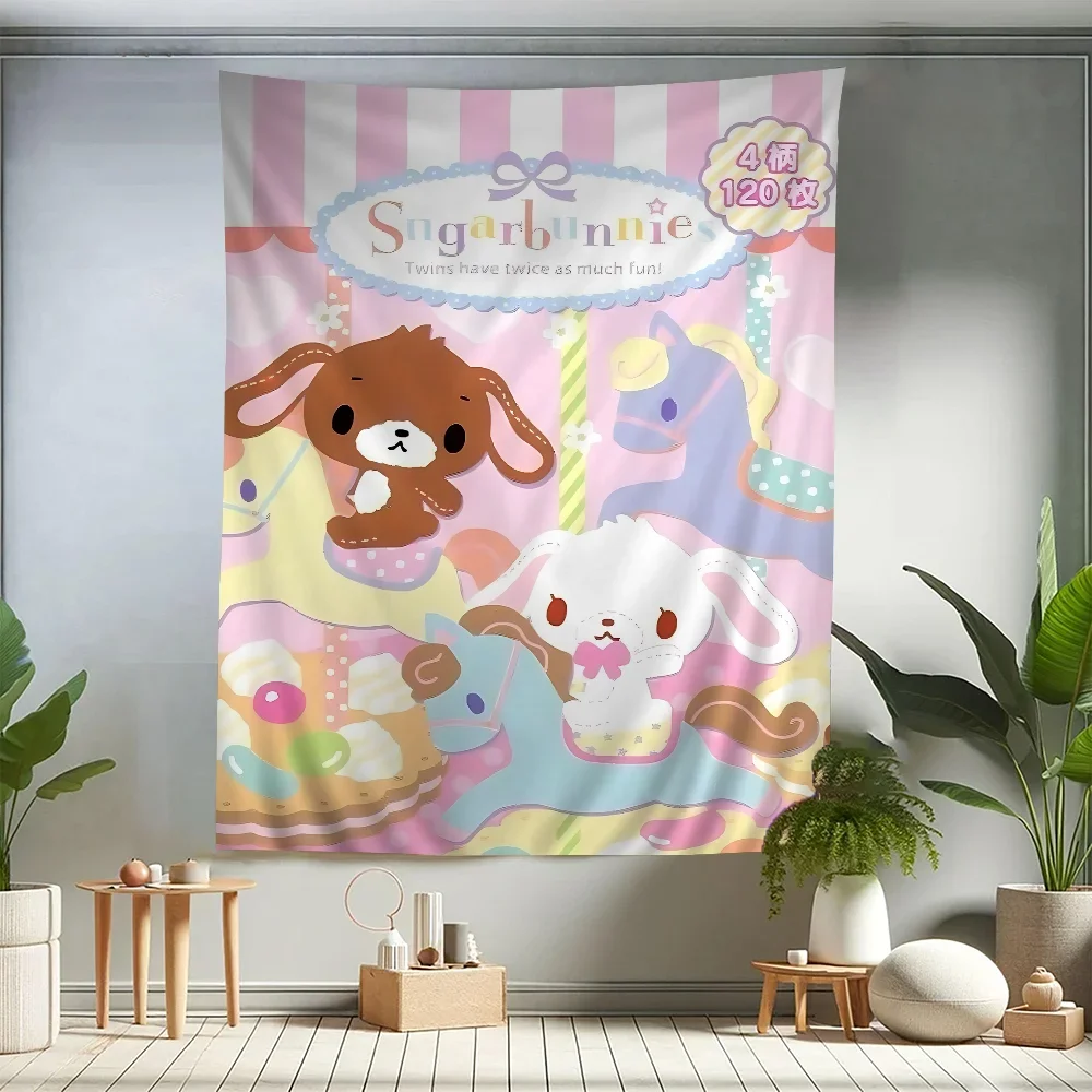 

Гобелен с рисунком S-SugarbunnieS-S для гостиной, домашнего декора в общежитии, художественный домашний декор
