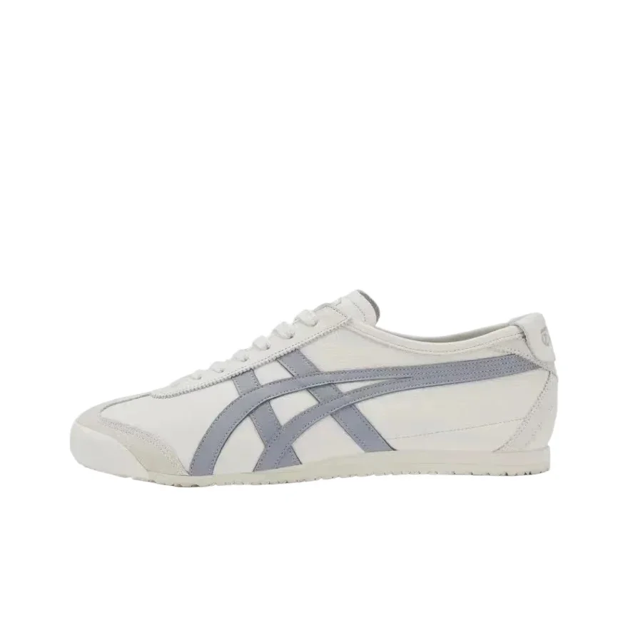 Asics Onitsuka Tiger MEXICO 66 Canvas Shoes Classic Women Men Sneaker Lightweight Light Gray