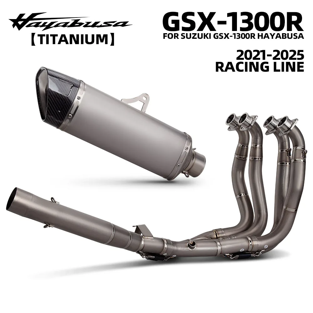 

Полная выхлопная система мотоцикла для Suzuki GSX1300R Hayabusa gen3 2021-2025, титановая гоночная линия S-S13R1-APLT