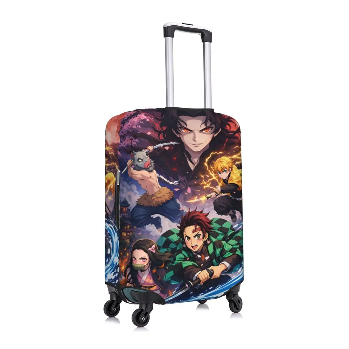 Custom D-Demons Slayers Luggage Cover Elastic Kimetsus No Yaibas Cartoon Anime Travel Suitcase Protective Covers Suit 18-32 inch