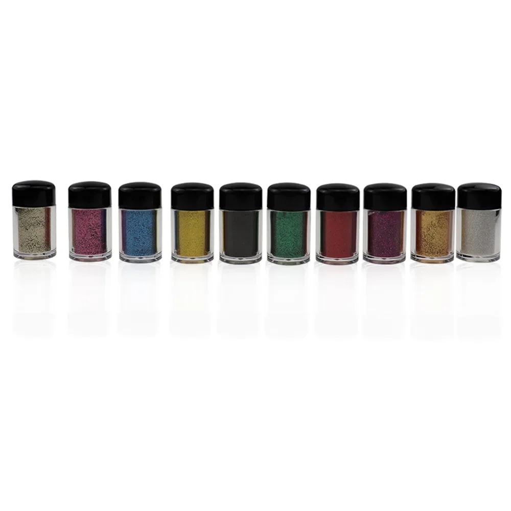 10 Colors Private Label Glitters Eyeshadow Custom Bulk Shimmering Eye Shadow Powder Pigment Waterproof Shiny Makeup Cosmetics