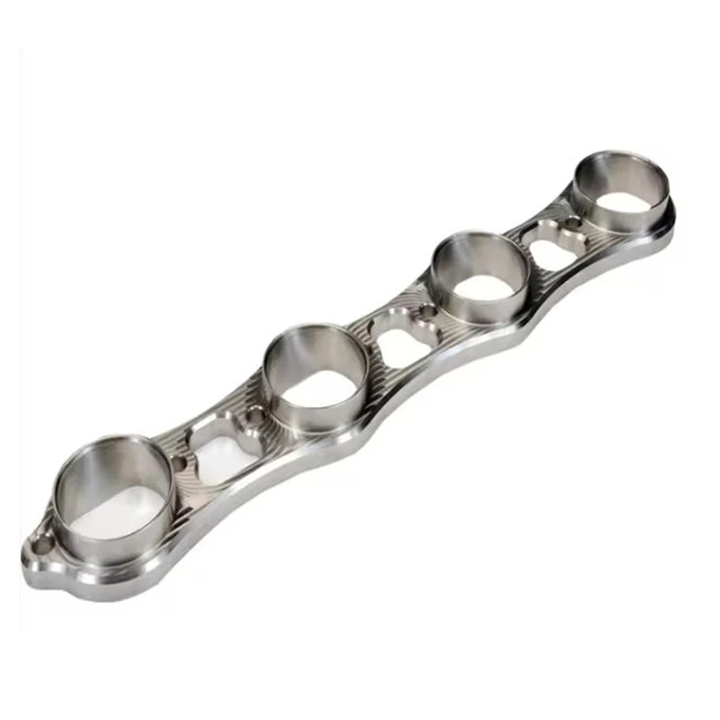 CNC Milling Service Custom Made Stainless Steel Exhaust Header Flange for Racing Engine Components