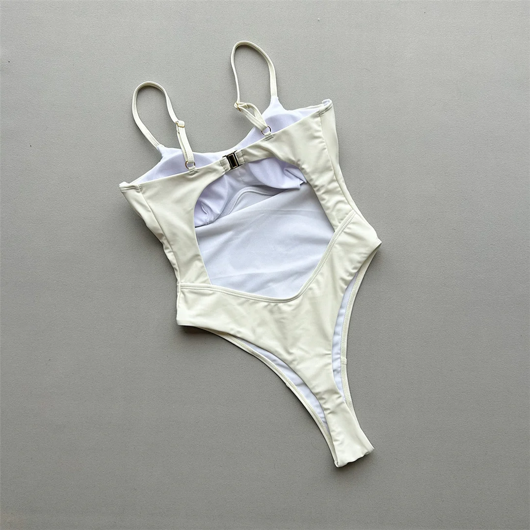 Sexy Cut-Out-Badeanzug mit Bügel für Damen, einteiliger Badeanzug, extrem kurzer String-Mini-Micro-String-Badeanzug, Badebekleidung, Badeanzug V7744 – Detail 12
