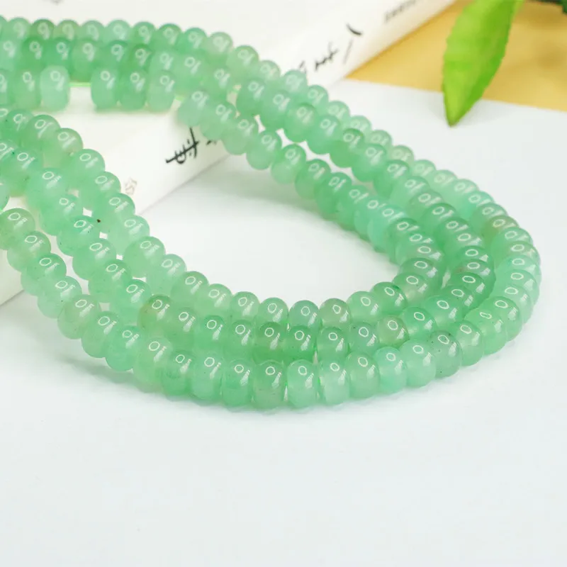 

Dongling jade abacus beads long chain beads string work in progress DIY jewelry accessories