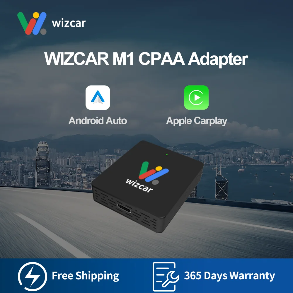 

WIZCAR M1 Беспроводной Apple Carplay Dongle AA Беспроводной Android Auto адаптер для VOLVO XC60 XC90 XC40 V60 V90 S60 S90 C40