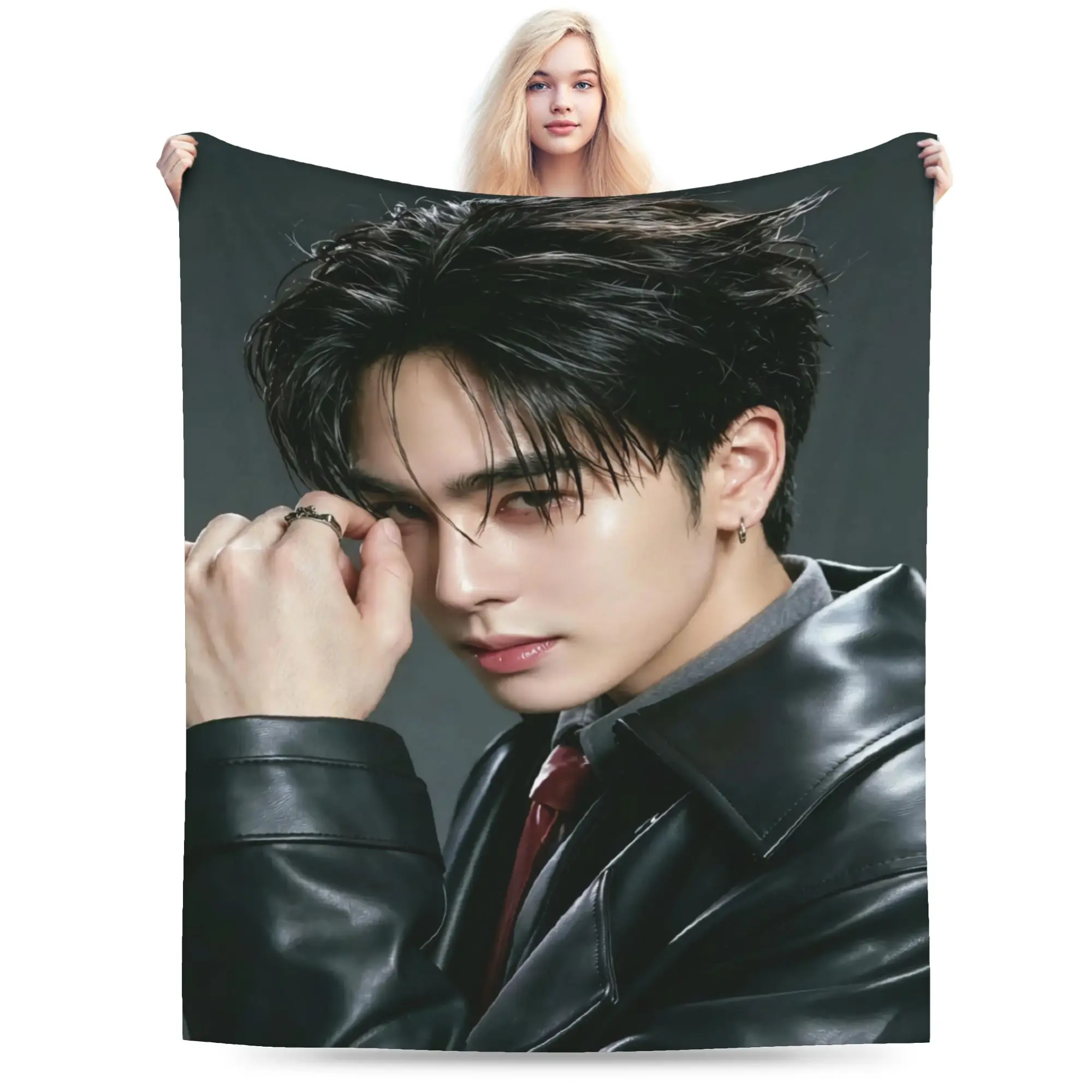 JASP.ER Group Blanket Winter  Warm Soft Throw Blanket For Kids Adults Living Room Flannel Bedspread Bed Cover