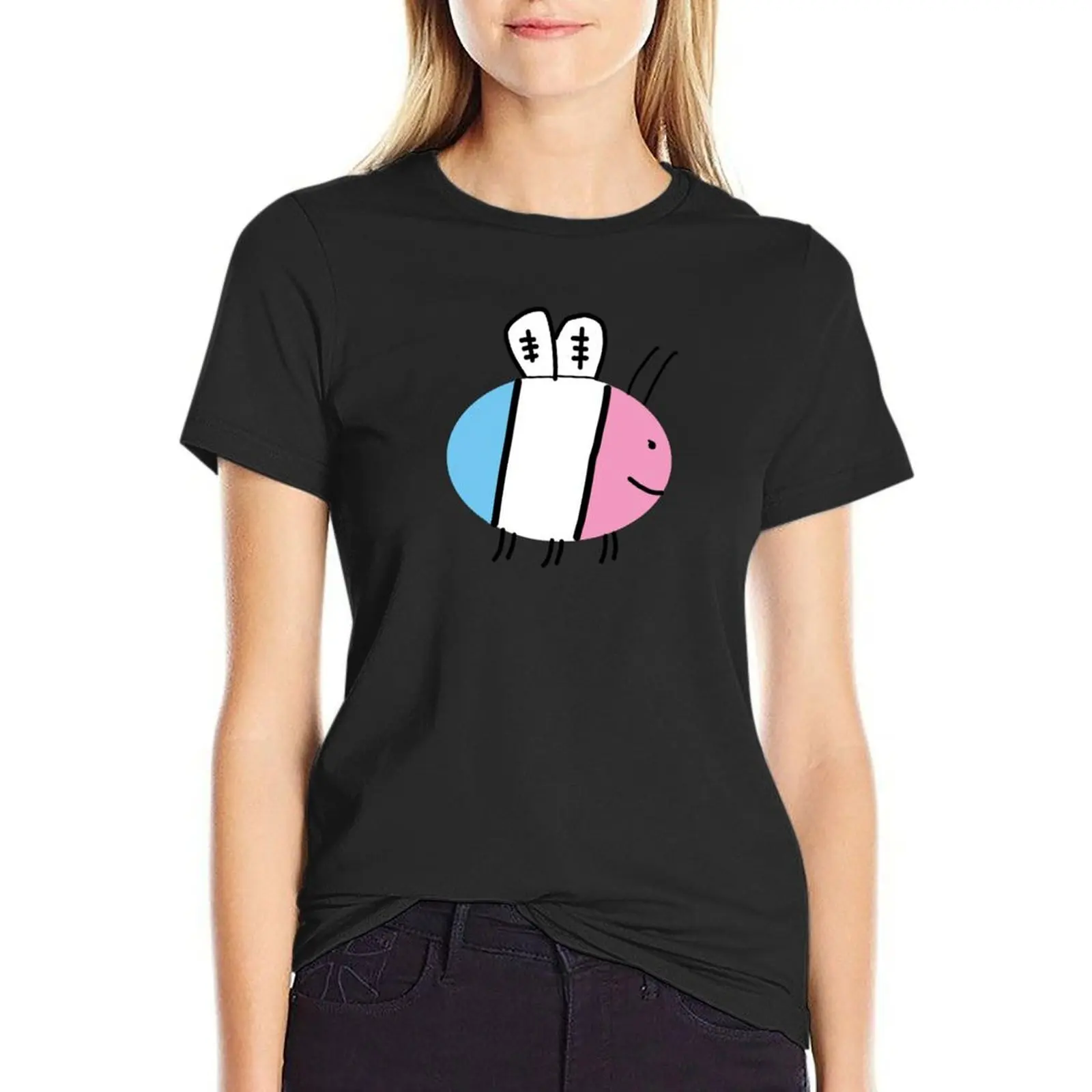 

Trans bee T-Shirt sweat plus sizes animal print plain t shirts for Women