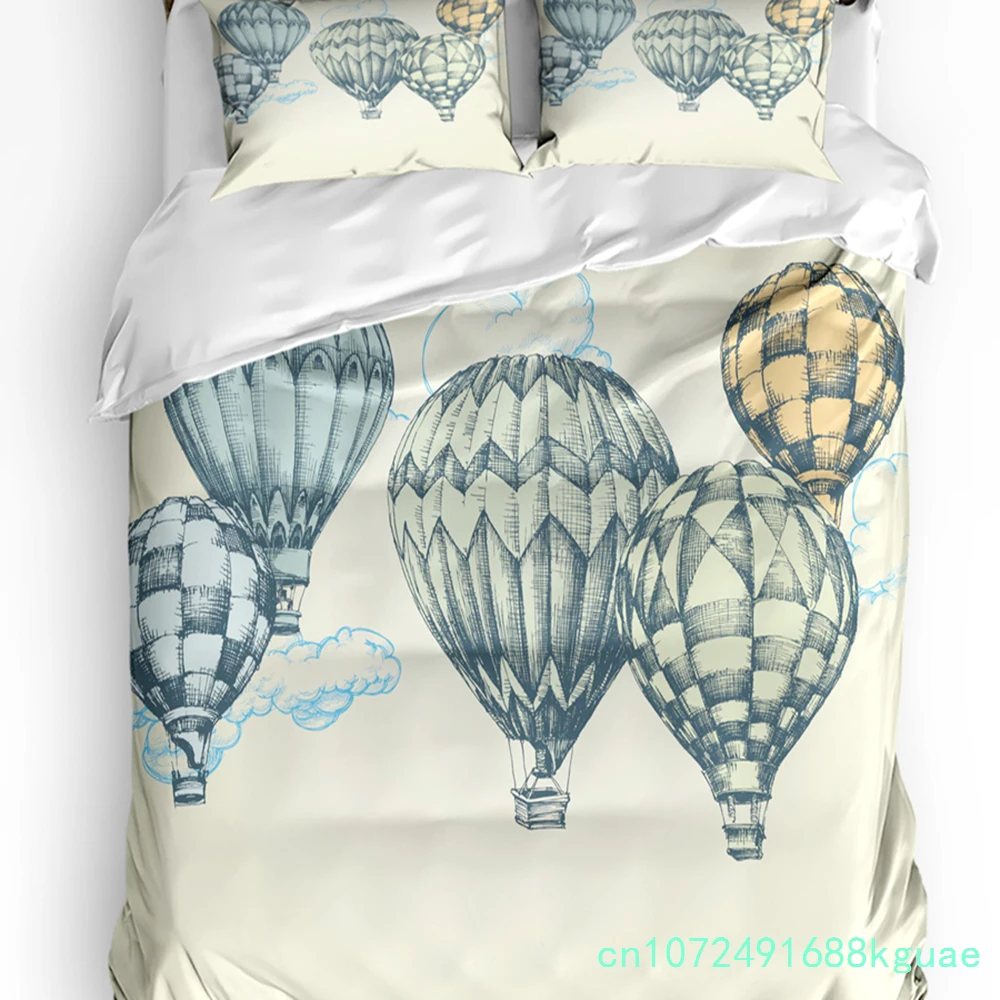 Colorful Bicycle White Printed Comfort Duvet Cover Pillow Case Home Textile Quilt Cover Boy Kid Teen Girl 3pcs Bedding Set