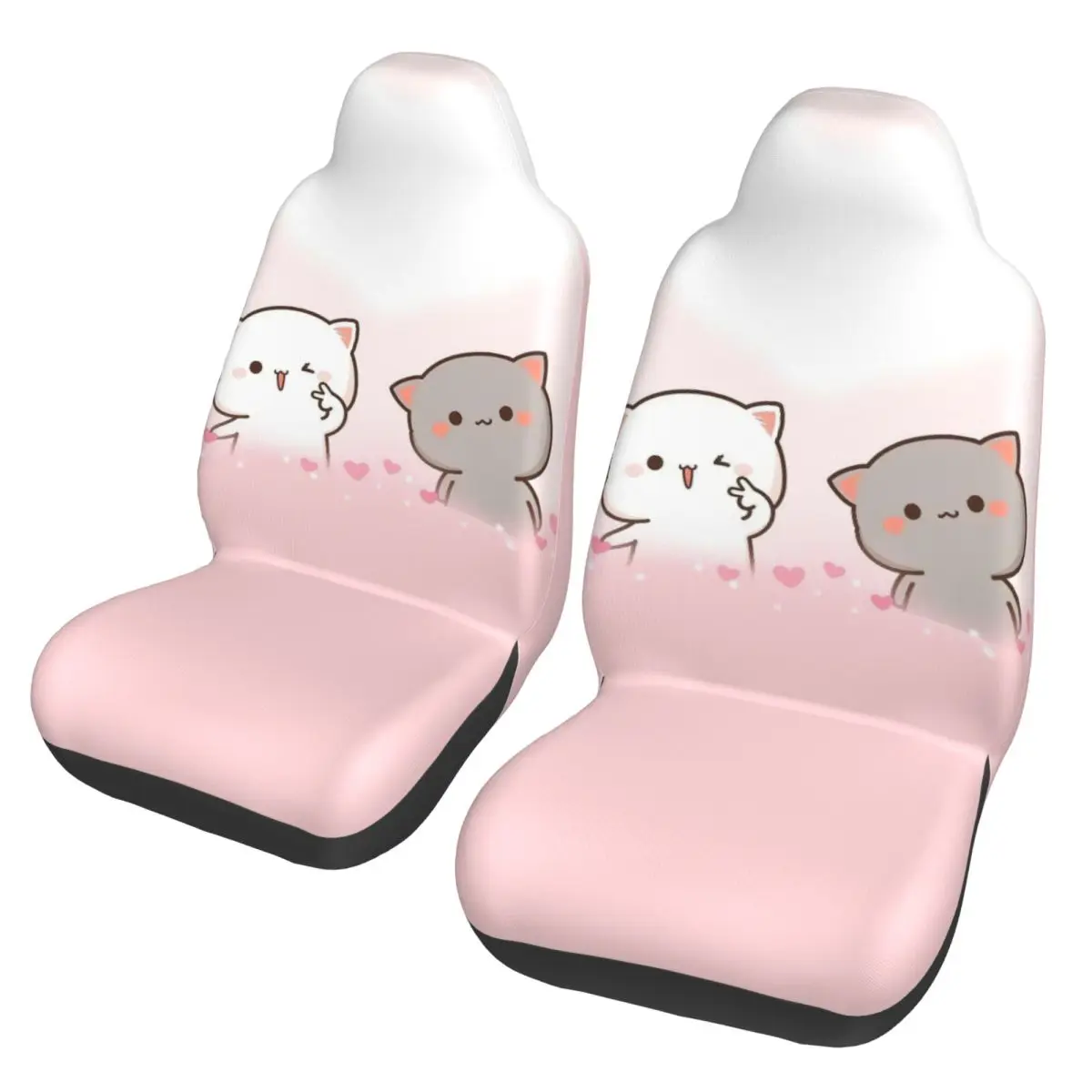

Pink Peach And Goma Car Seat Cover Four Seasons Suitable For All Kinds Models Cartoon Mocha Mochi Cat Car Seat Cushion Hunting