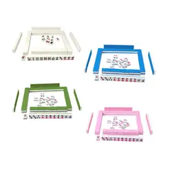144Pcs Chinese Version Game Set Traditional Party Supplies Mini Mahjong Tiles for Dormitory Apartment Home Friends Adults