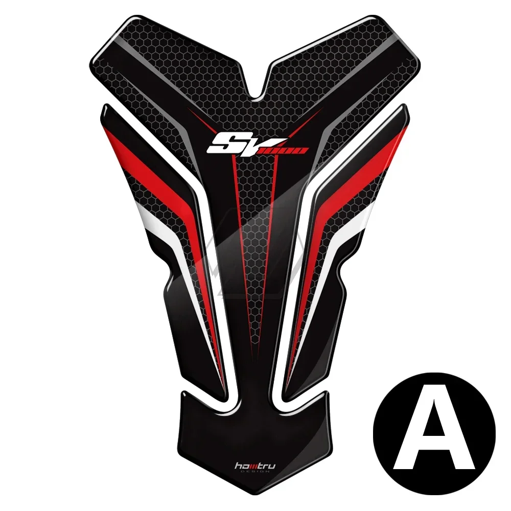 For Suzuki SV1000 SV1000S 3D Resin Motorcycle Tank Pad Protector Sticker