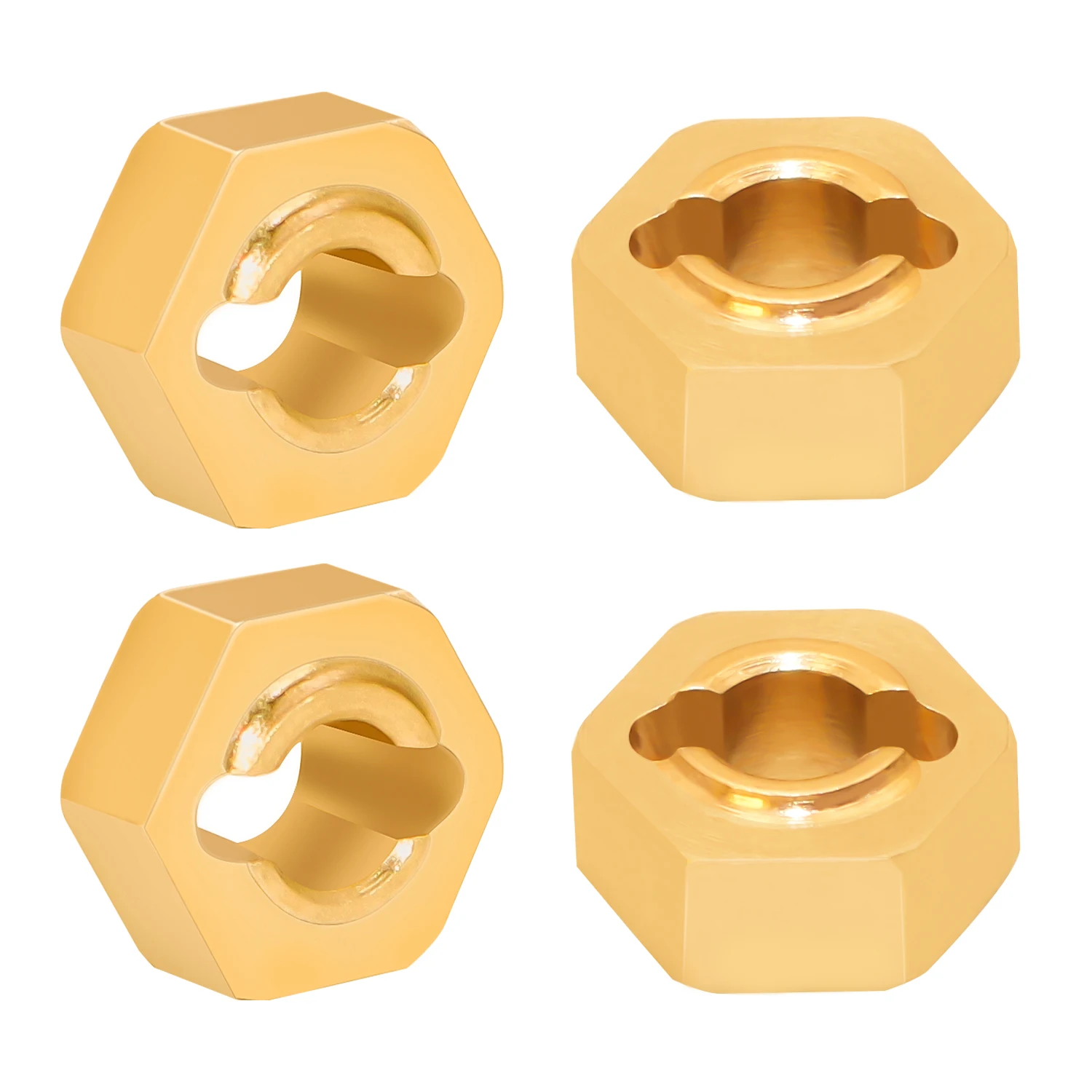 Brass Wheel Hex Hub Adapter 3mm Hexes With Pins For LOSI 1/24 Micro-B 2WD Rc Model Car Buggy LOS00007 Upgrade Part ﻿