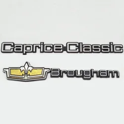 For CAPRICE CLASSIC Brougham Rear Trunk Side Fender Emblem Badge Nameplate Decal 1980-1990