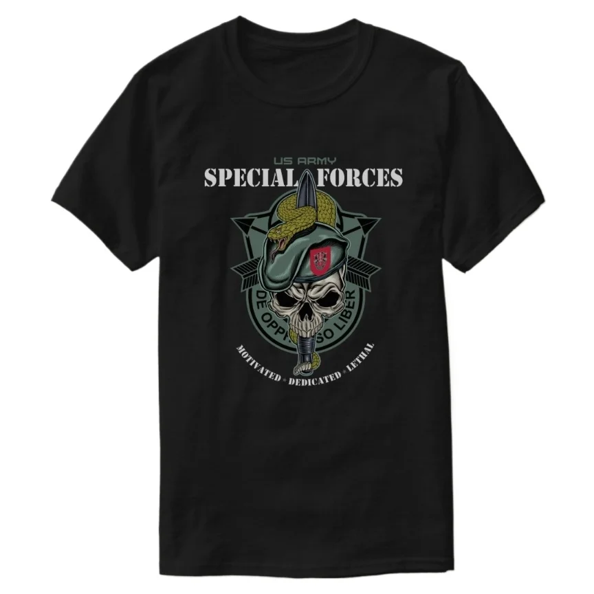 

7th Special Forces Group (Airborne) US Army Special Forces T-Shirt 100% Cotton O-Neck Short Sleeve Summer Casual Mens T-shirt