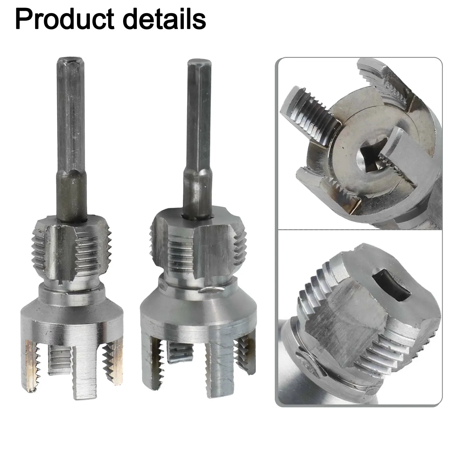 2PCS PVC Water Pipe  Threader 20MM+25MM Tapping  Tool Internal Thread External  Thread Integrated Die Water  Pipe Detachable