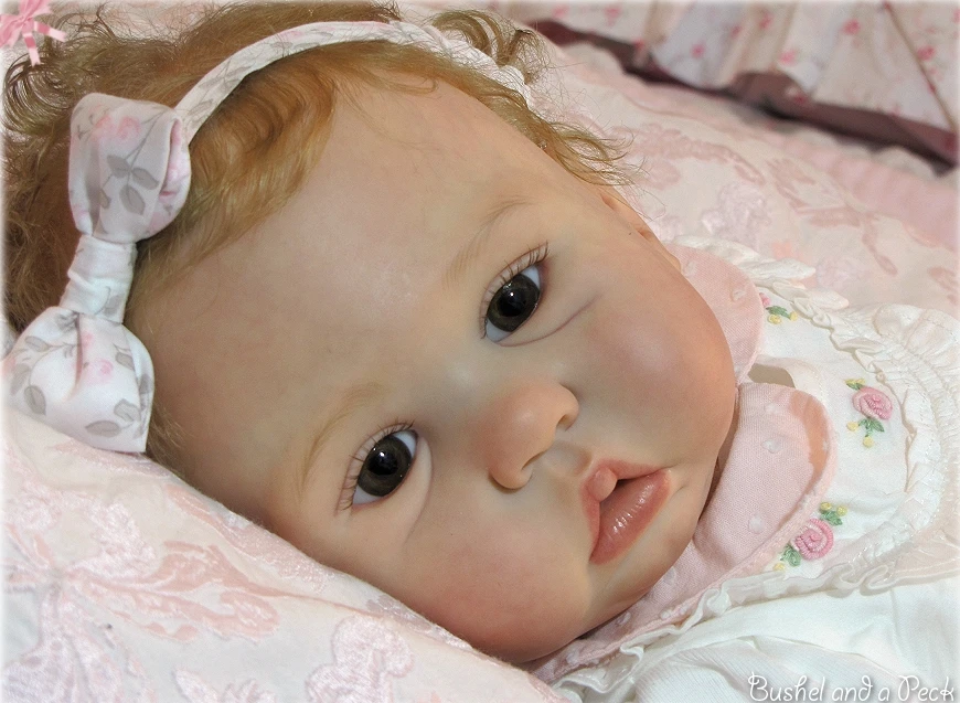 NPK 22インチ 未塗装 未完成 リボーンドール DIYキット エイミー フレッシュカラー ソフトタッチ 布ボディ＆目付き ベビーギフト