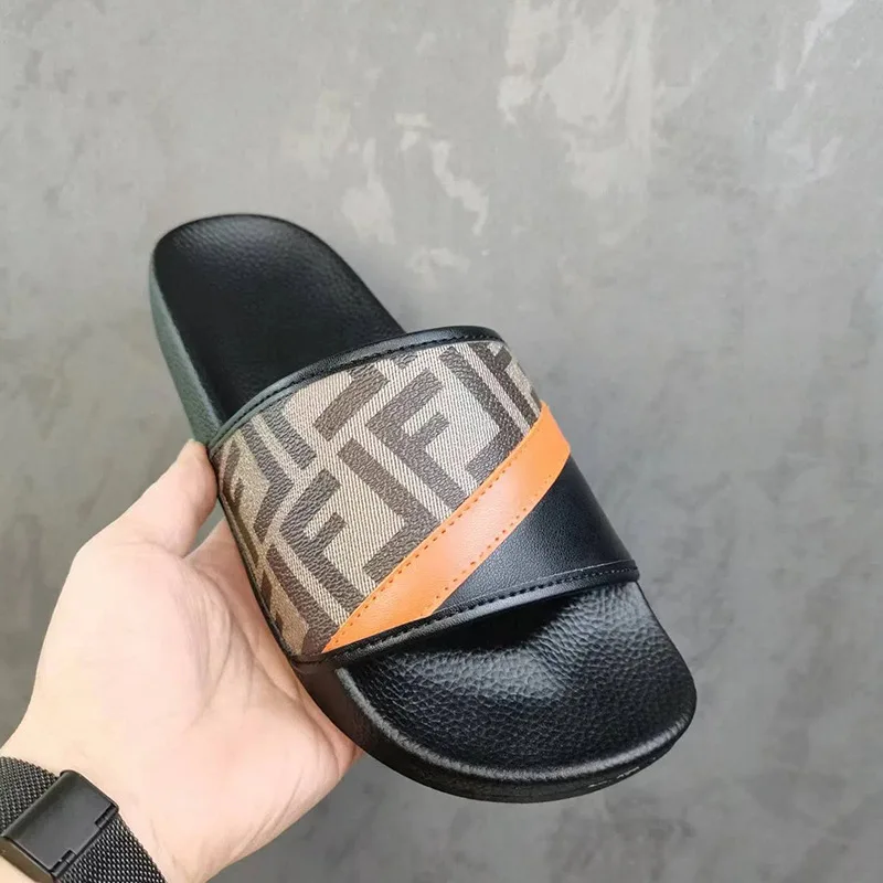

Women Mens Sandals PU Leather Classic Summer Men Slippers Soft Black Slippers Big Size Slippers Lightweight EVA Slides Women
