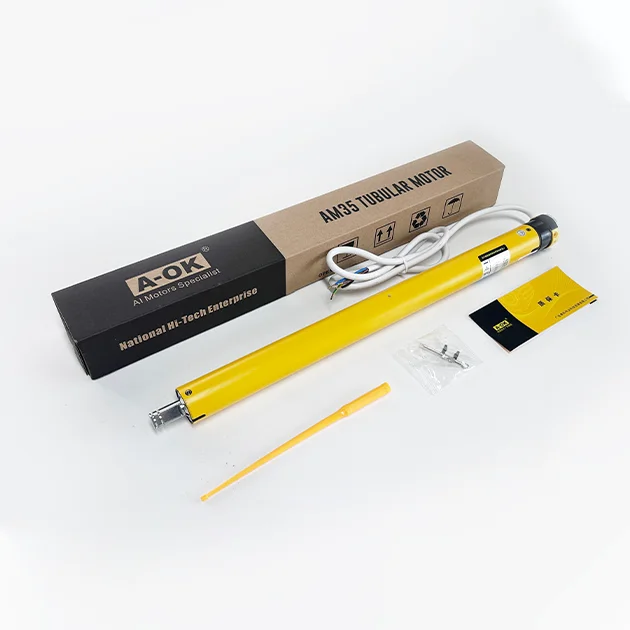 Motor A-OK AM35 sin batería de litio inteligente persiana enrollable Tubular 35 mm Conecte el motor de cortina para cortinas automatizadas.