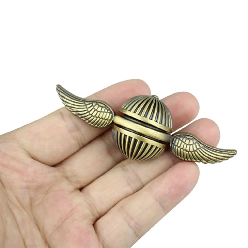 Funny Golden Snitch Fidget Spinner Anti-Stress Fidget Toy Finger Dynamic Changing Gyro Stress Anxiety ADHD Relief Figets Toy