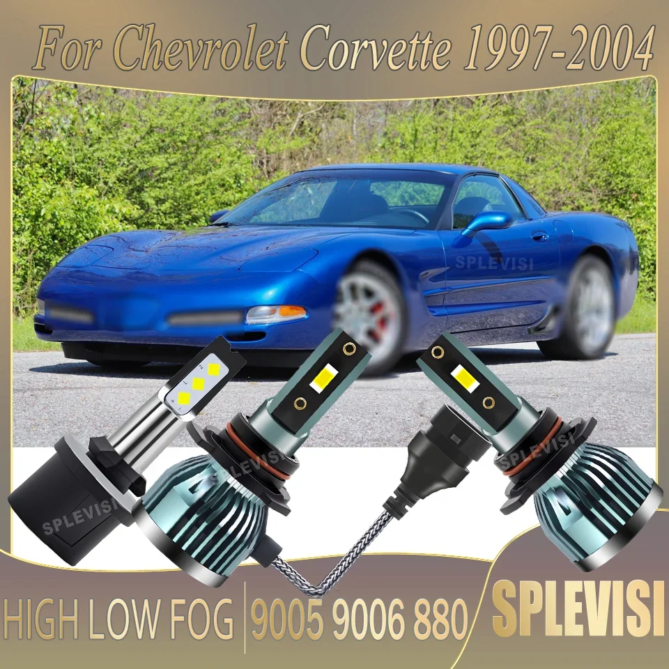 

Headlight fog LED Safe Night Driving easy Installation warranty For Chevrolet Corvette 1997 1998 1999 2000 2001 2002 2003 2004
