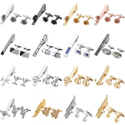 High quality men's French shirts cufflinks neckties boat anchors love roses fish cuffs button clips wedding suits accessories