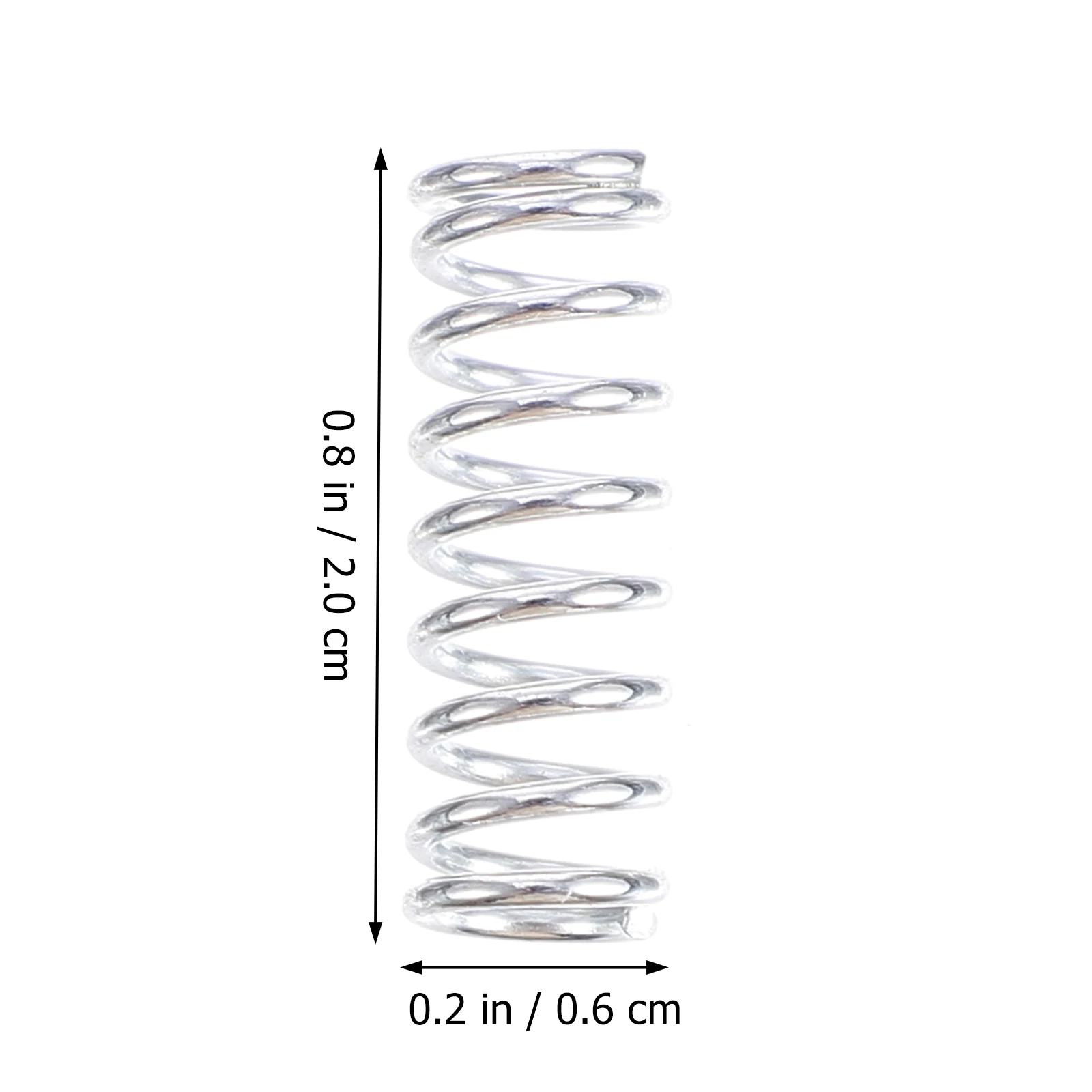 

100 Pcs Nickel Plated Leveling Springs Light Load Compression Spring Heated Bed Compatible Printer Accessories Steel