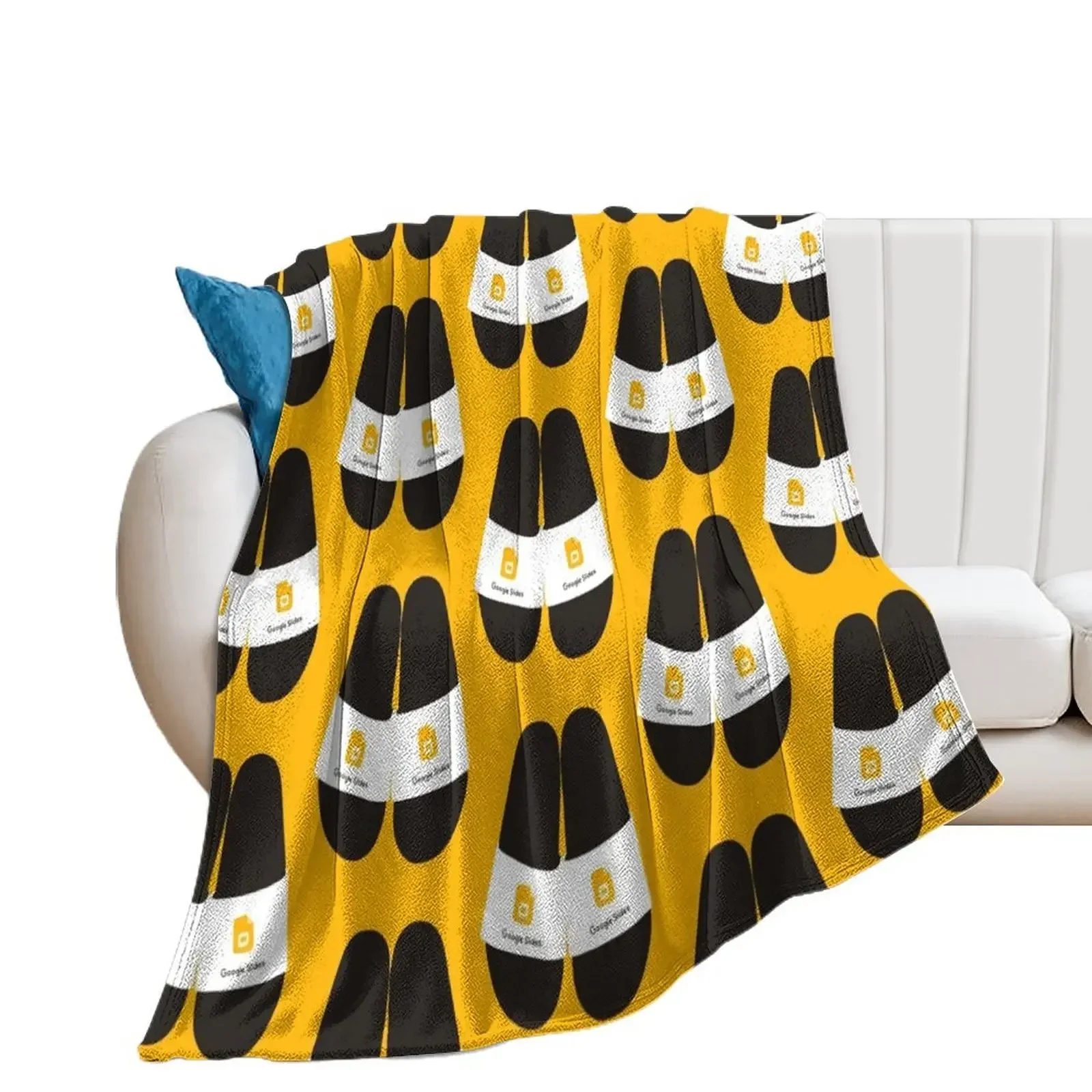 

Google Slides Throw Blanket Giant Sofa Quilt Thin Shaggy Blankets