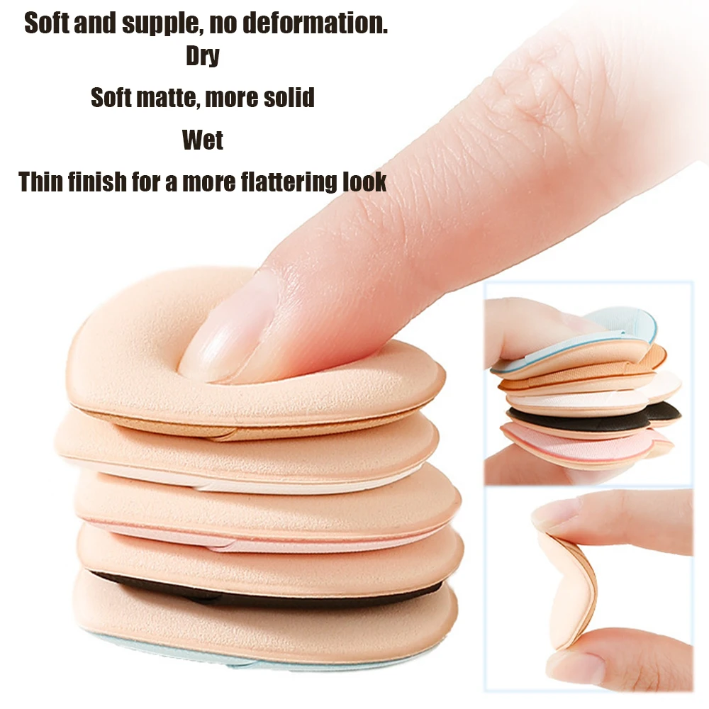 30/50 Stuks Mini Vinger Puff Foundation Kleine Luchtkussen Poeder Spons Gezicht Concealer Cosmetische Applicator Schoonheid Make-Up Tools