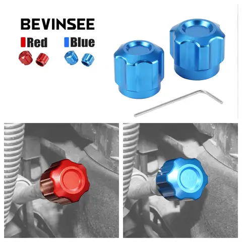 BEVINSEE 에어컨 A/C 라인 캡 더스트 캡 BMW E46 E87 E90 E92 E60 E61 F06 F10 F20 F30 Z4 X1 X3 X5 Z4 미니 R56 용