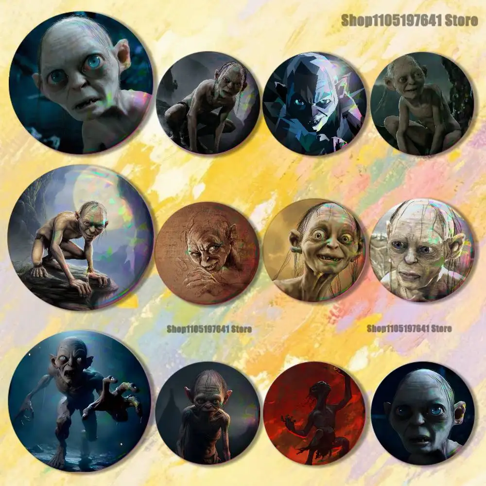 L-Lord Gollum of the R-Rings Badges Button Round Creative Pin Brooch Badge Bag Decor Accessories Fans Collect Friends Gifts #1