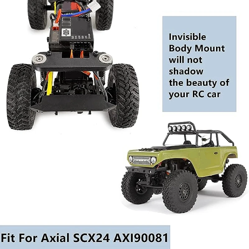 Axial SCX24 90081 1/24 모델 자동차 부품, 보이지 않는 차체 쉘 포스트, 차체 쉘 마운트, 차체 포트