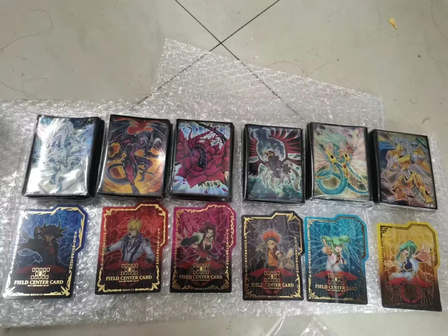 Yugioh KONAMI Duel Monsters 5Ds Sleeves Card Protector FIELD CENTER CARD Set Japanese Collection Sealed Box