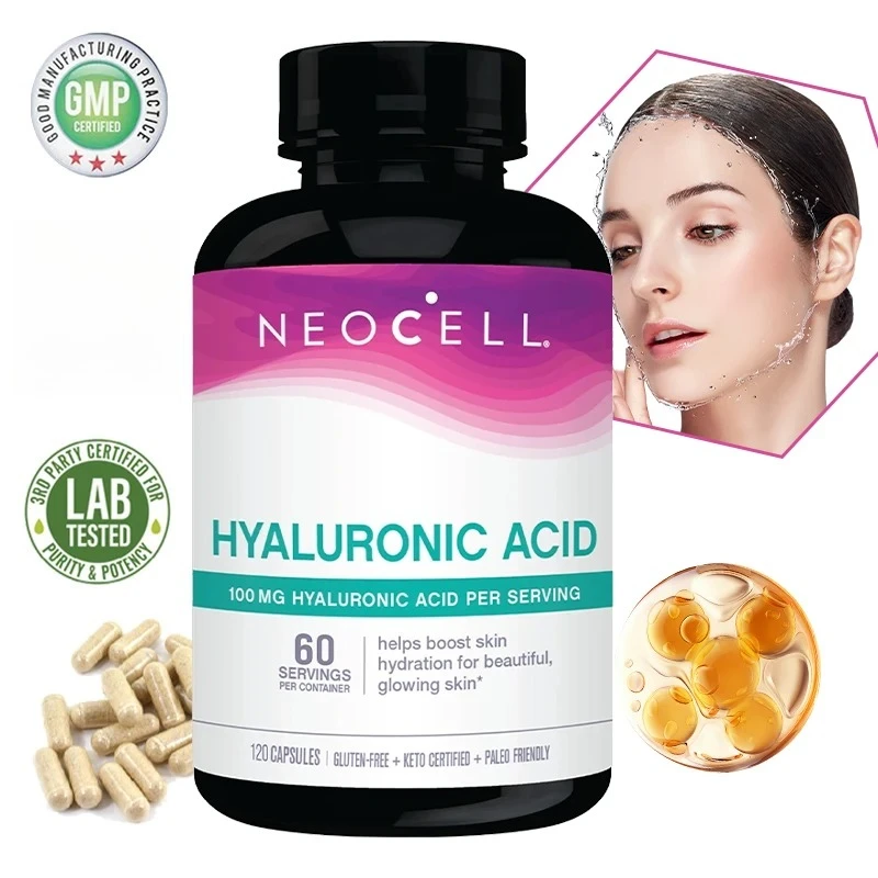 

Hyaluronic Acid Supplements - Helps Cushion Joints, Retain Skin Moisture, Restore Skin Firmness, and Promote Energy Production