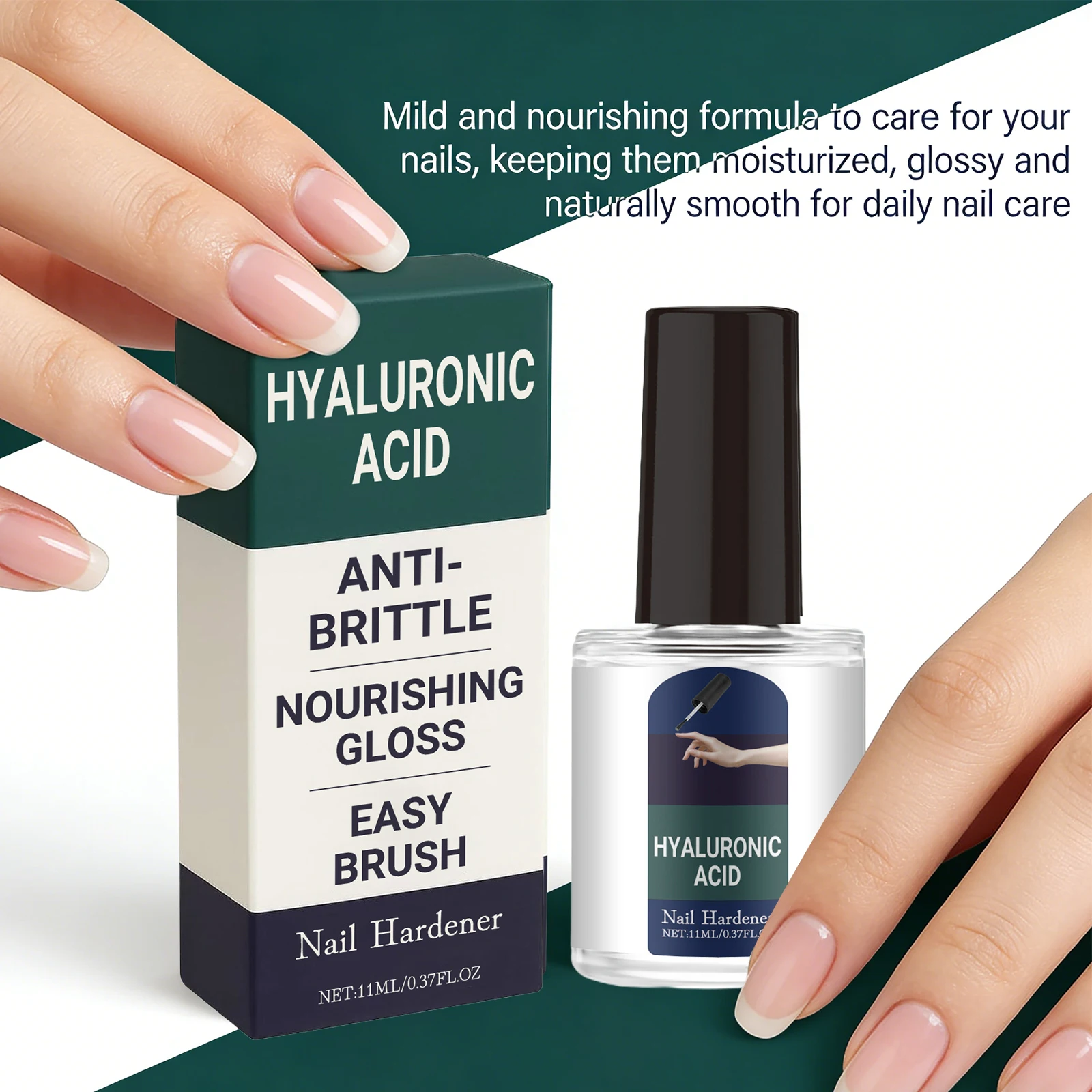 Nourishing Nail Serum Anti Brittle Nail Improve Cracked Cuticles Easy Brush Strengthen Nail Hyaluronic Acid Nail Cuticle Oil