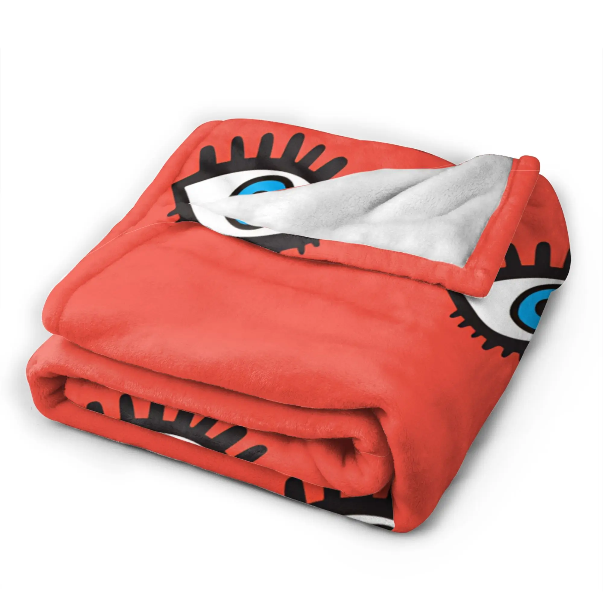 Eye Pattern Super Soft Blanket  Girls Boys Plush Throw Blanket Comfortable Couch Chair Flannel Bedspread Sofa Bed Cover