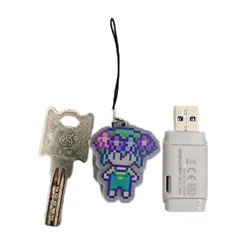 4cm Pixel Acrylic Omori Game Keychain Bag Car Keyring Anime Pendant Student Gift Kel Basil Mobile Chain Phone Charm Accessories