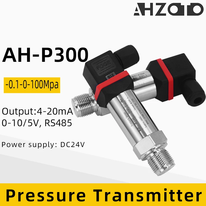 Pressure Transmitter 4-20mA 0-5V 10V RS485 Output G1/4 Water Gas Oil Liquid 1bar 10bar 50mbar Vacuum Negative Sensor Transducer