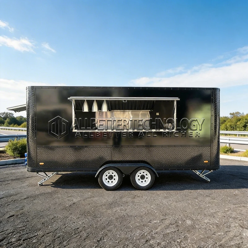 Allbetter Factory Direct Food Truck Trailer Heavy Duty Commercial Kitchen Hot Dog BBQ Ice Cream for Outdoor Events Caterers