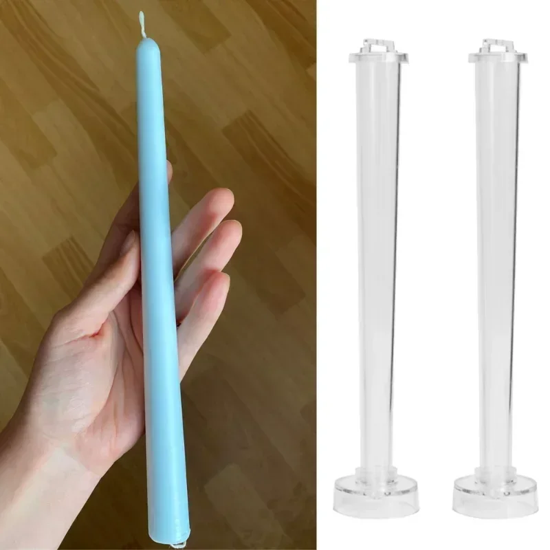 Long Rod Shaped Plastic Candle Mold DIY Handmade Crafts Candle Mould Candle Making Molds Wedding Family Party Decoration Tools