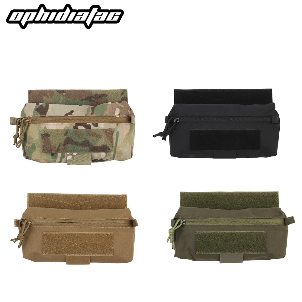 OPHIDIAN Combat Vest Drape Bag Mini Belly Dump Drop Bag Waist Bag for JPC CPC LBT D3CR MK3 MK4 Plate Rack Storage