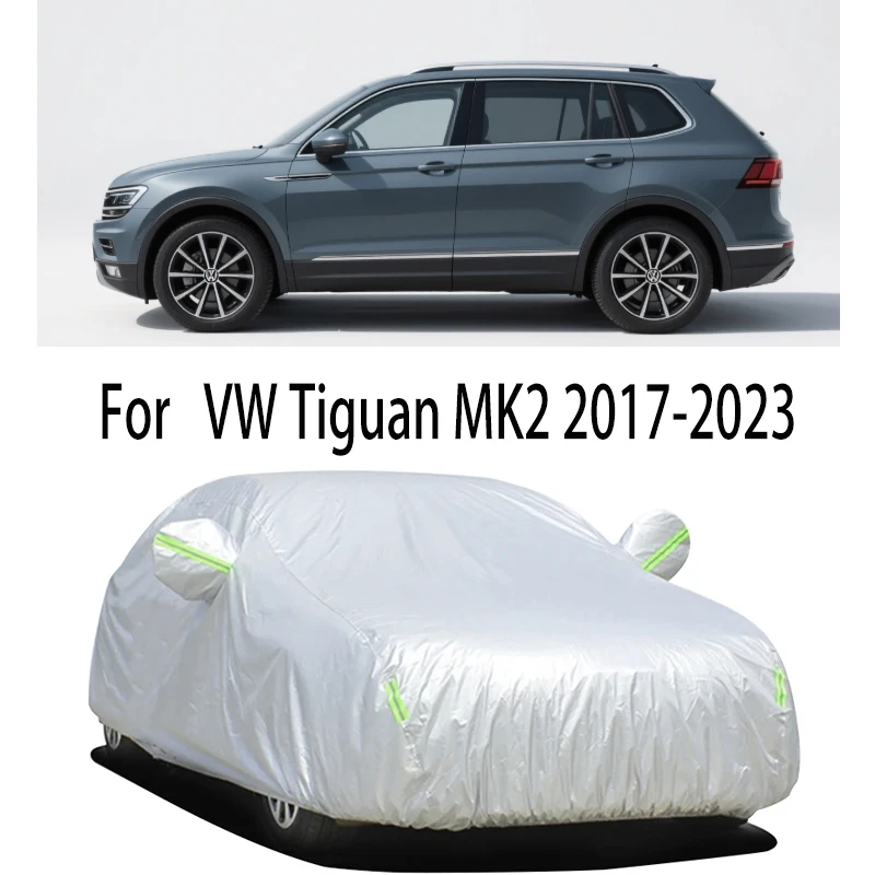 

Car Cover Protection Sunscreen Heat Insulation Dust Resistant Scratch For VW Tiguan MK2 2017-2023 Car Exterior Accessories