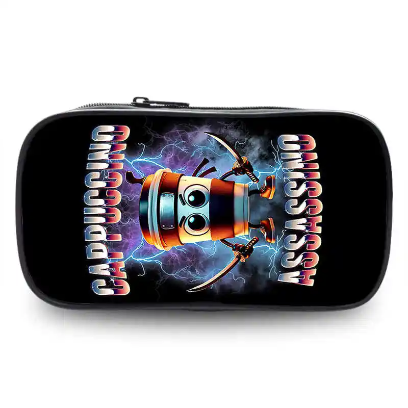 

Cartoon BrainRot Penil Bag with Multicompartment, Stationery Box Pencil Case Primary and Secondary School Student School Bag