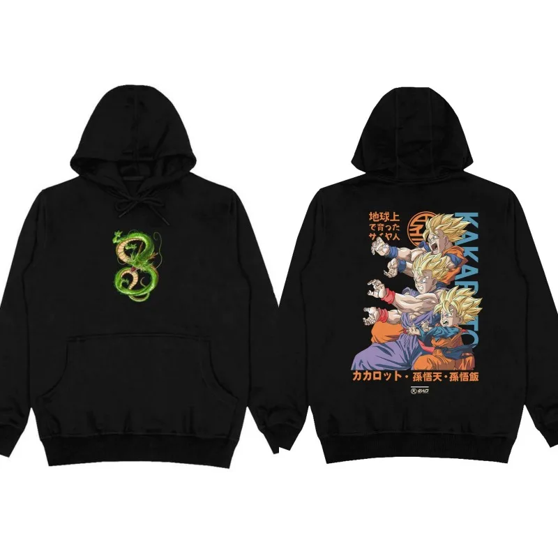

Мужские толстовки для спортзала Dragon Ball Z, осень-зима, одежда с графикой японского аниме, толстовка Y2K, топы из 100% хлопка, мужская повседневная одежда
