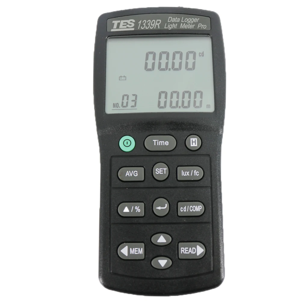 TES-1339R Digital Light Meter Datalogger 0.01 to 999900 Lux Tester with RS232 Lightness Gauge