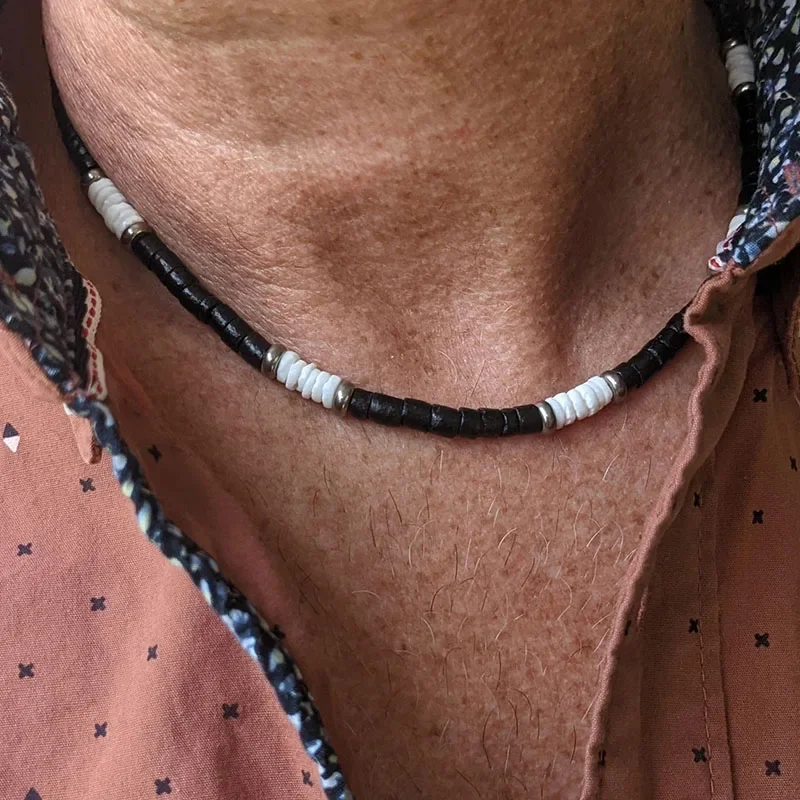 Surfer Turquoise and Hematite Necklace
